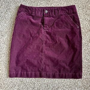 🦋 Merona Purple Corduroy Mini A-Line Skirt Size 6
